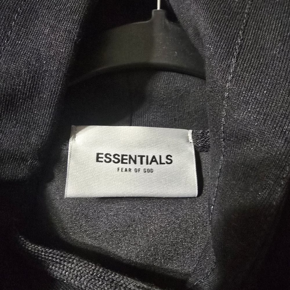 Essentials Black Hoodie - NWOT - Picture 3 of 3